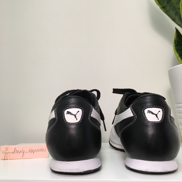 Puma Sprint Vintage Black & White Running Shoes - Picture 5 of 8